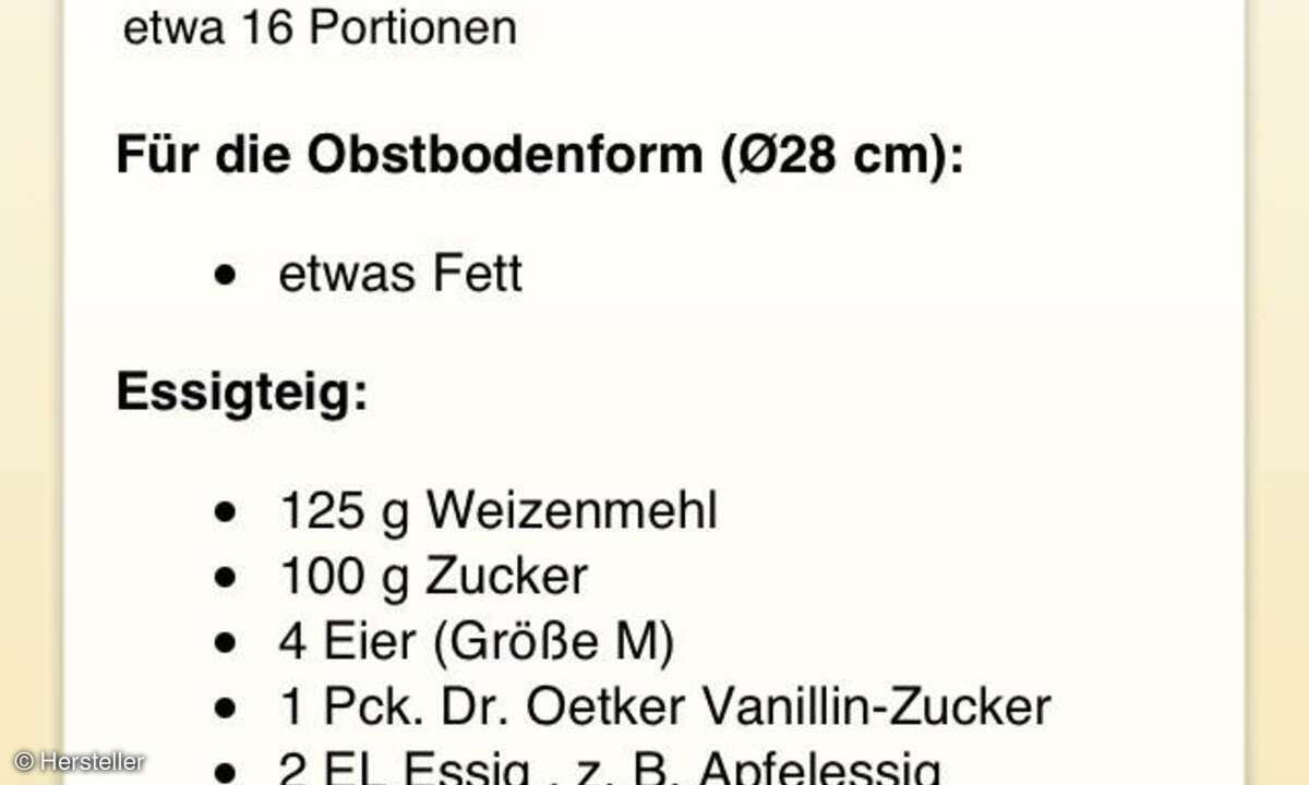 Dr. Oetker Rezeptideen