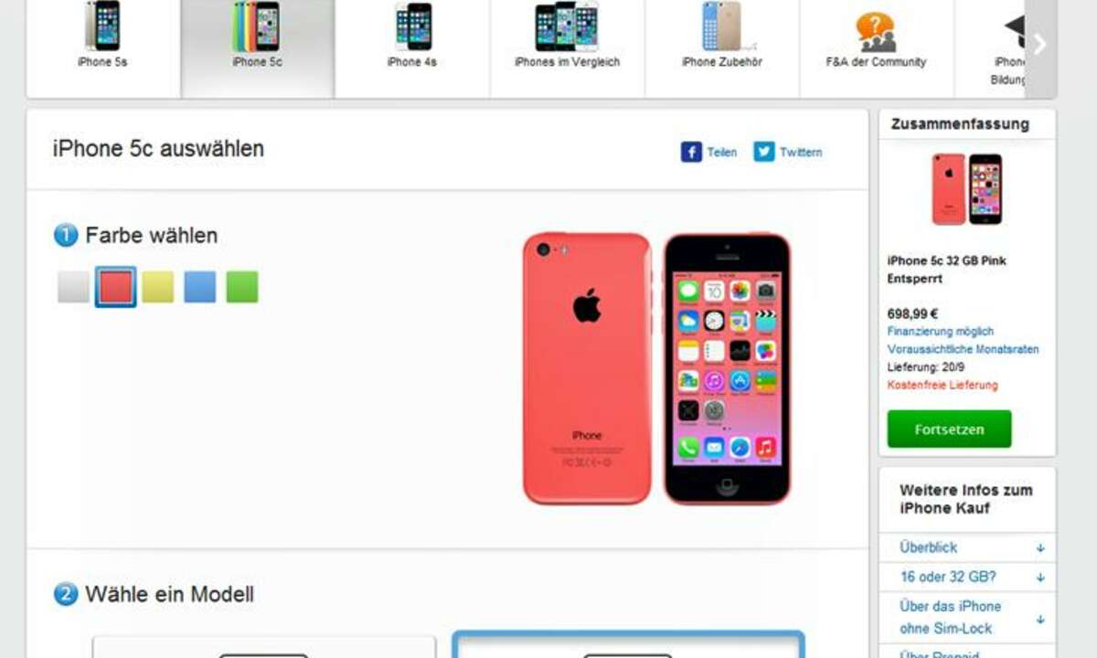 Apple Store, iPhone 5c