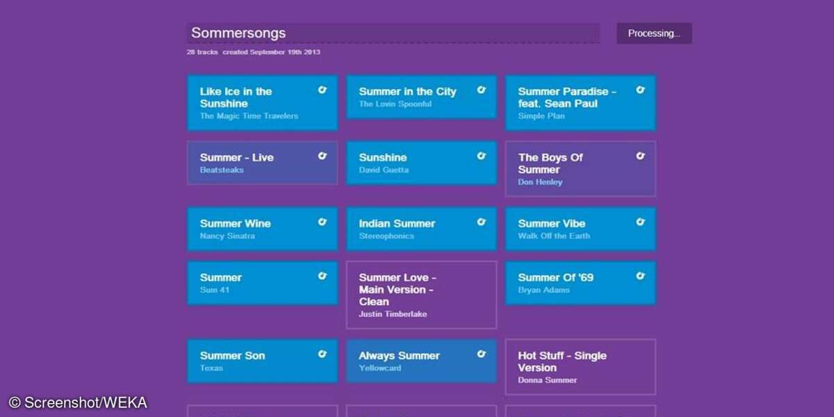 Gefundene Songs