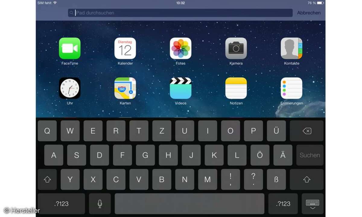 Apple iPad Air Homescreen