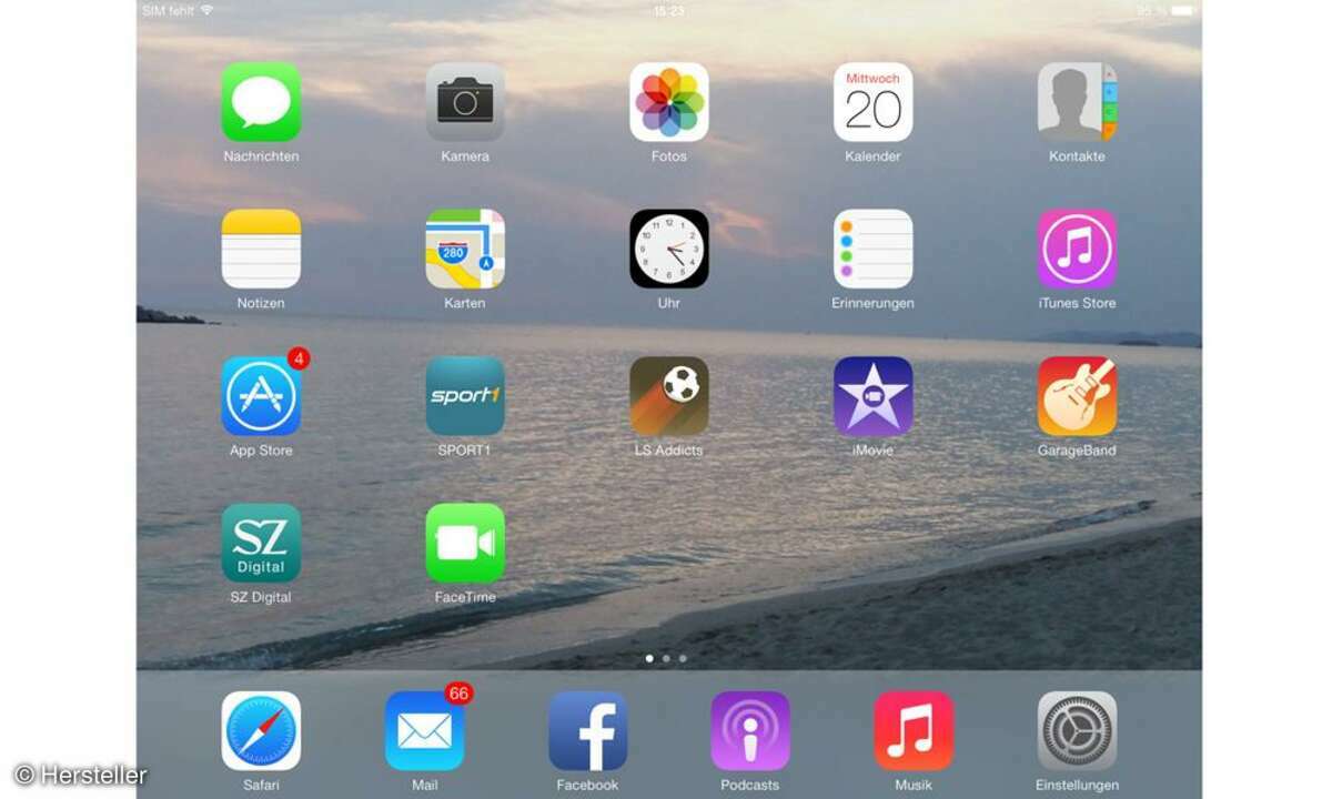 Apple iPad Air - Homescreen