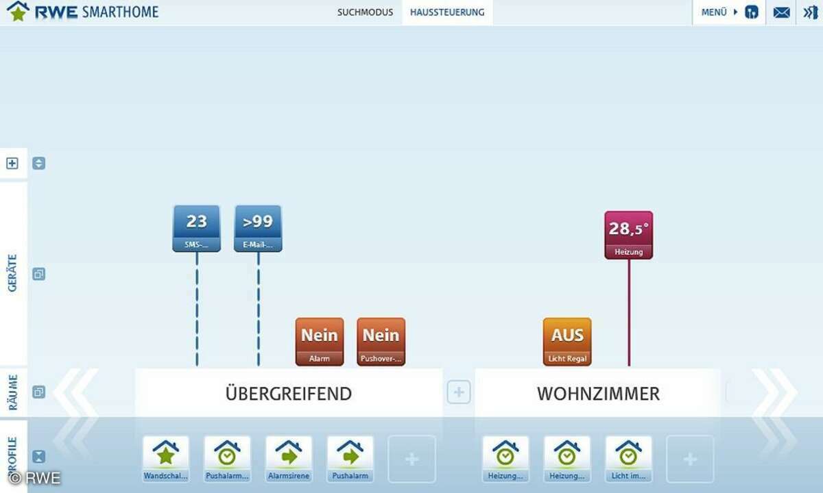 RWE Smarthome Screenshot