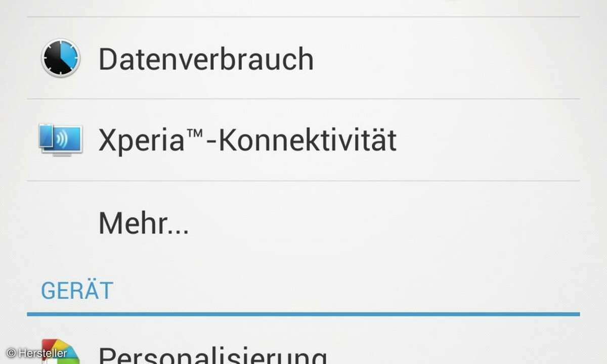 Das Einstellungsmenü