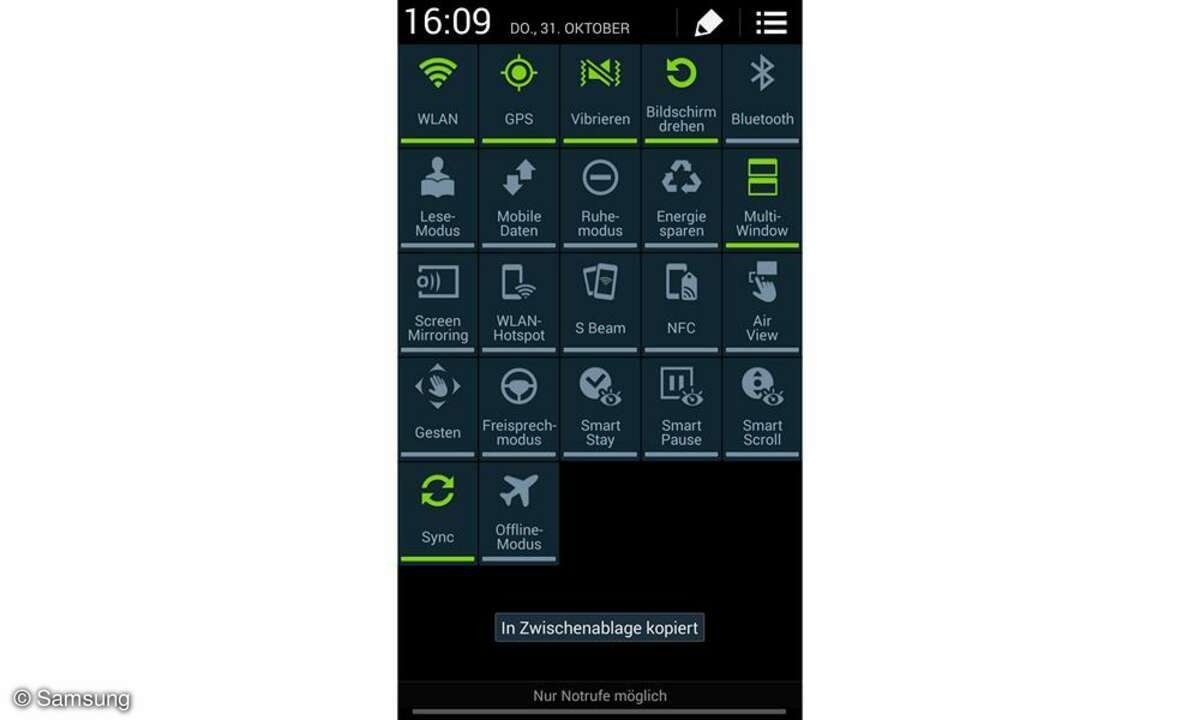 Samsung Touchwiz Screenshot