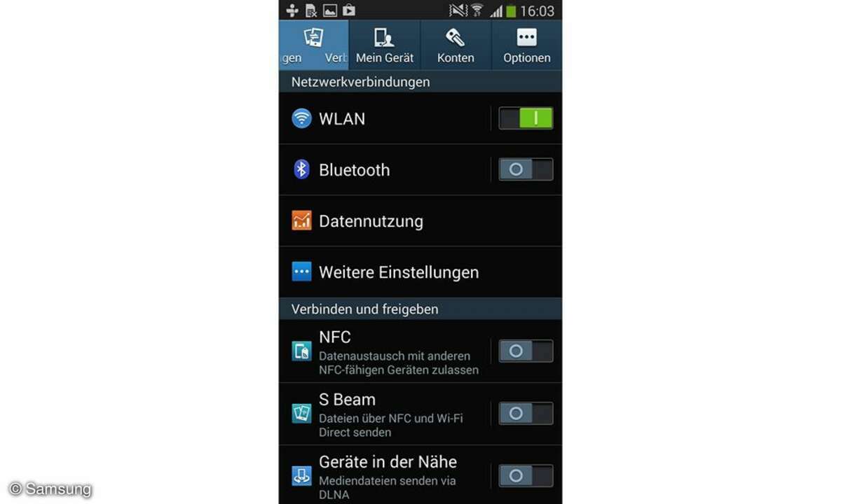 Samsung Touchwiz Screenshot