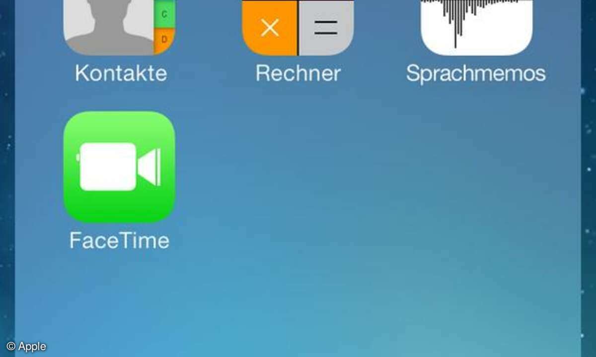 iOS 7, Screenshot