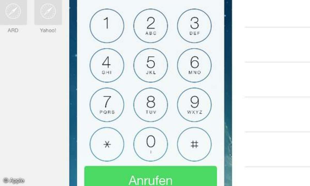iOS 7, Screenshot