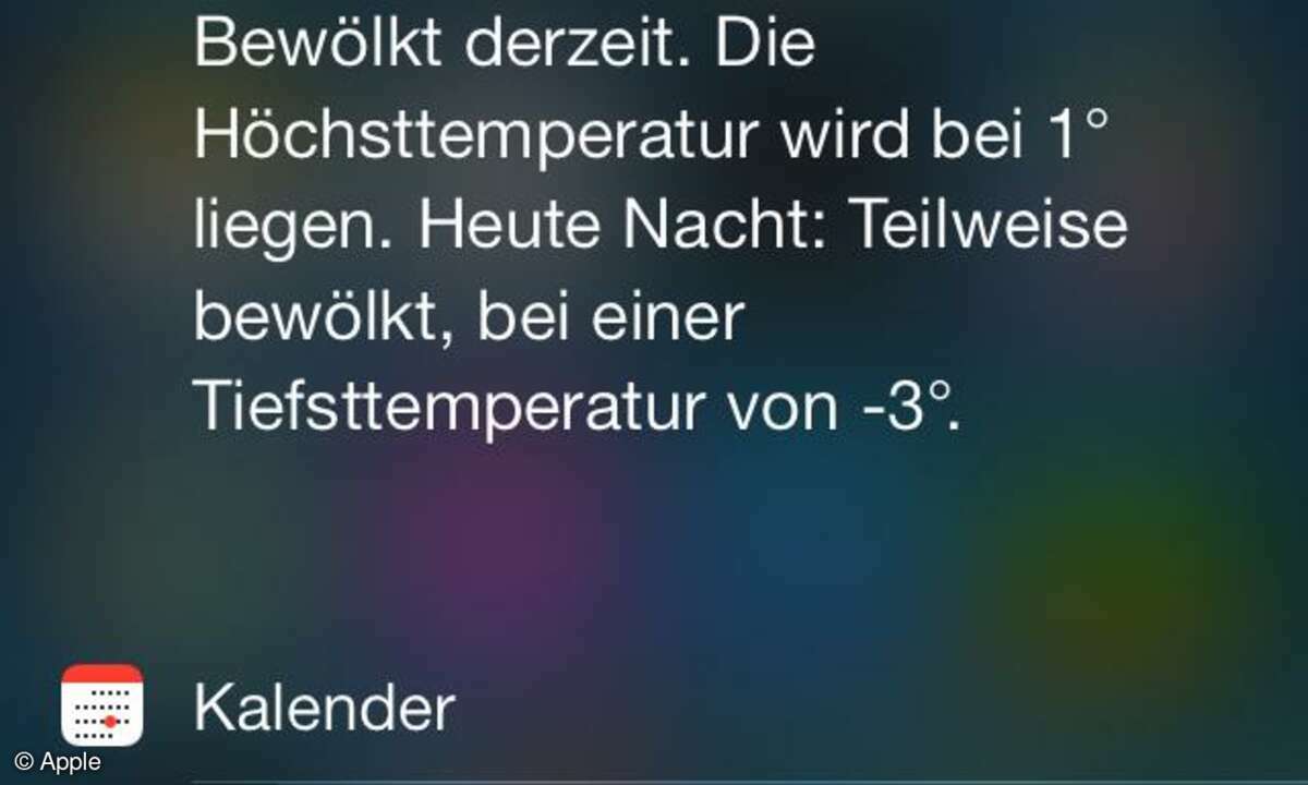 iOS 7, Screenshot