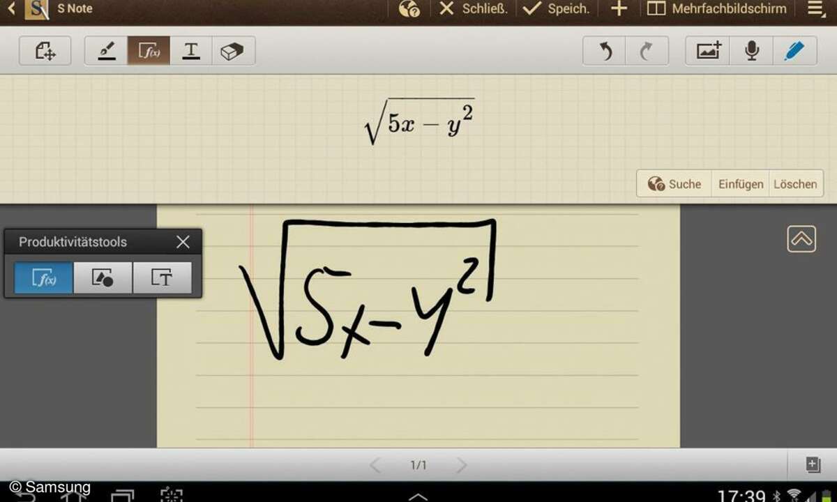 Samsung-Tablet Galaxy Note 10.1 - S Note