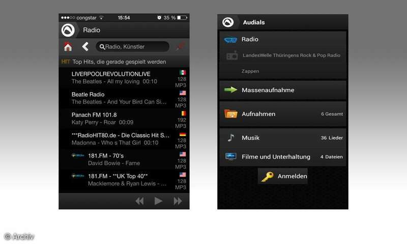 WebradioApp Audials im Test connect