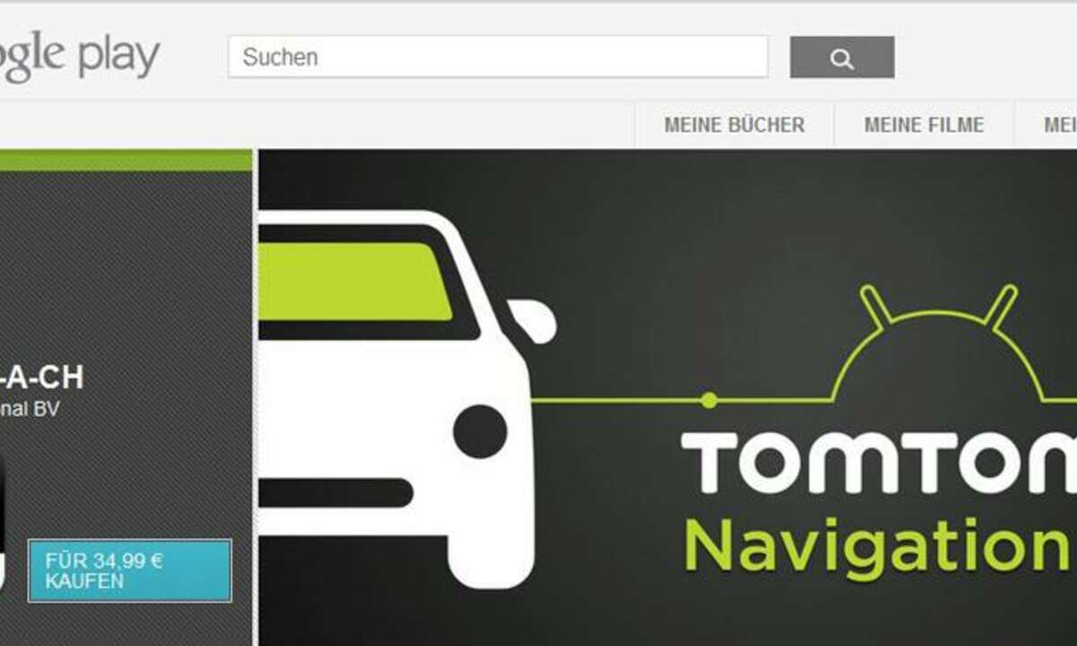 Tomtom App für Android, Navi-App