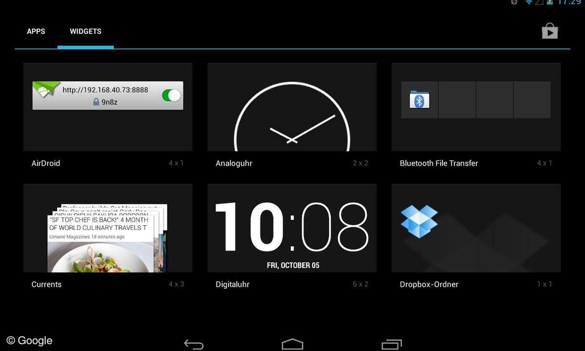 Android Widgets