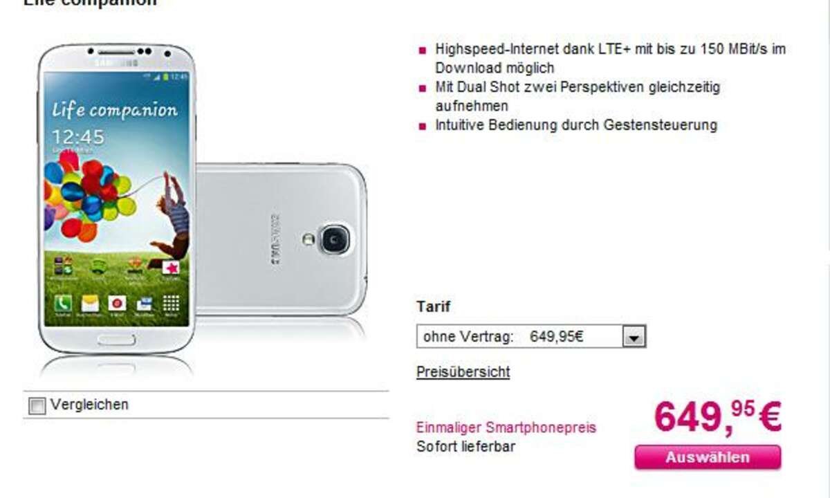Samsung Galaxy S4 LTE+,Telekom