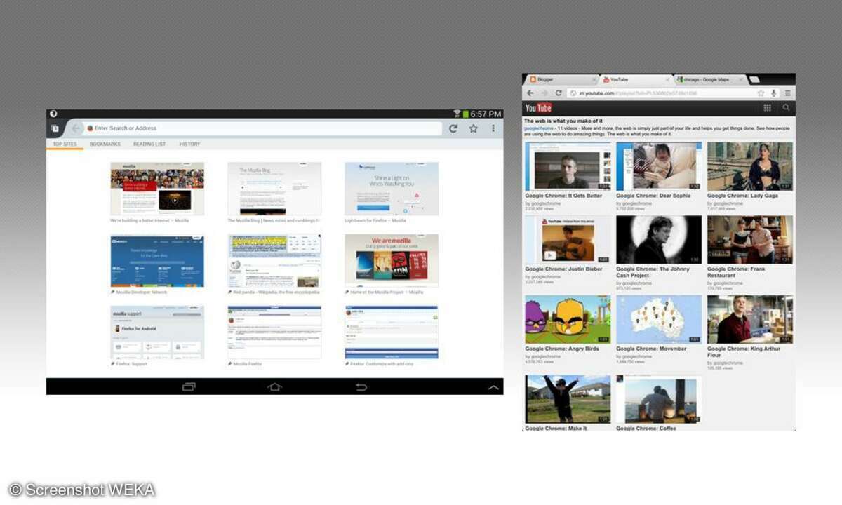 Google Chrome, Mozilla Firefox