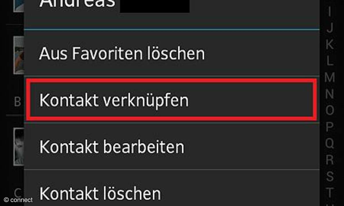 Kontakte verknüpfen