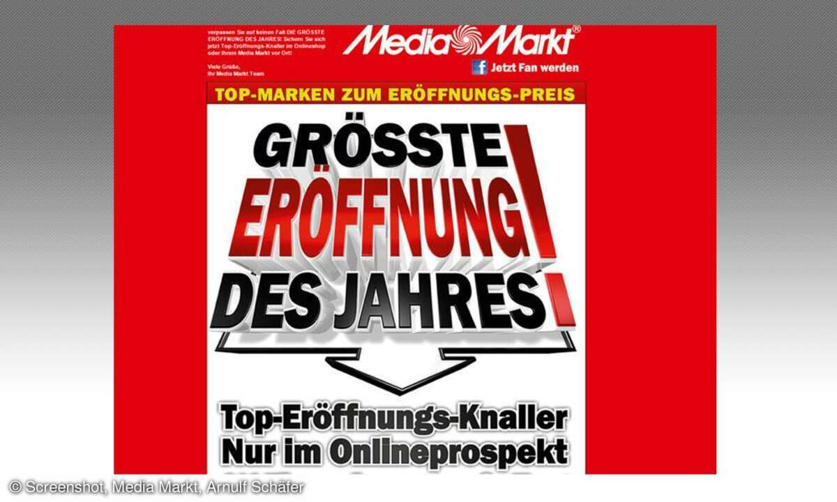 Mediamarkt Eröffnungsangebote