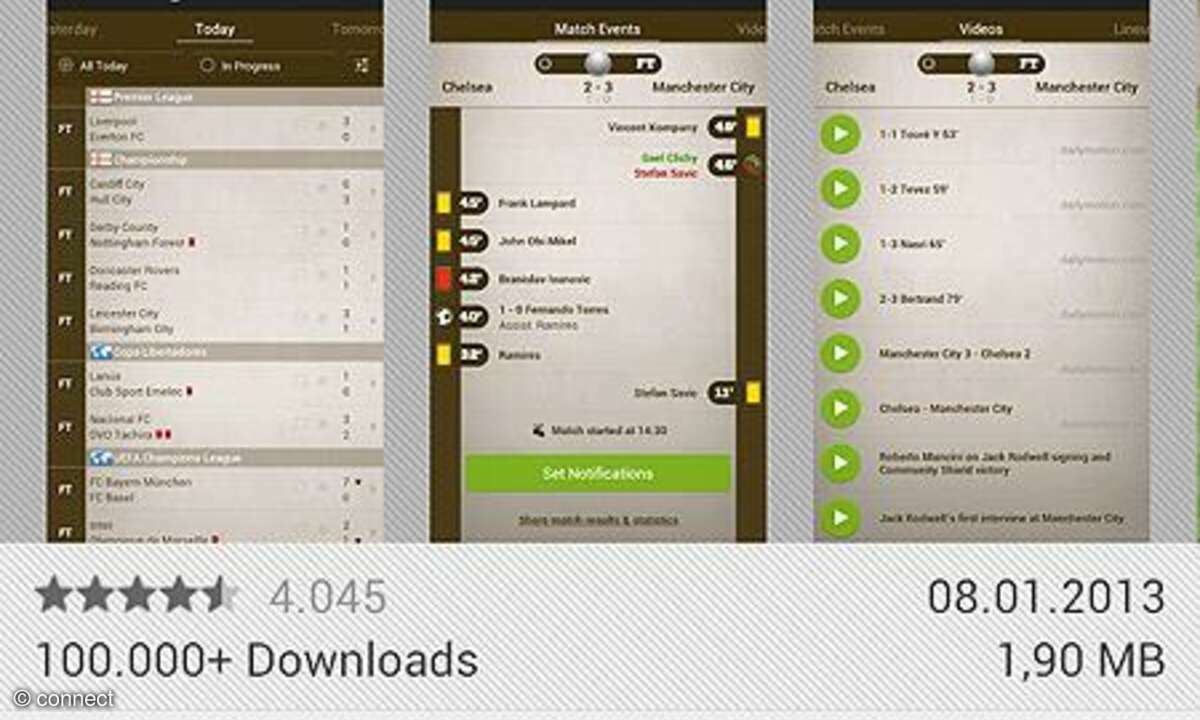 Apps zurückgeben