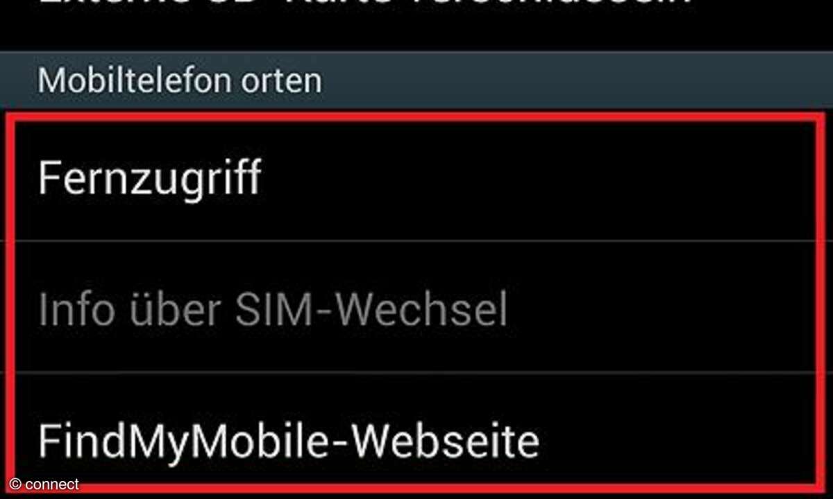 Smartphone orten