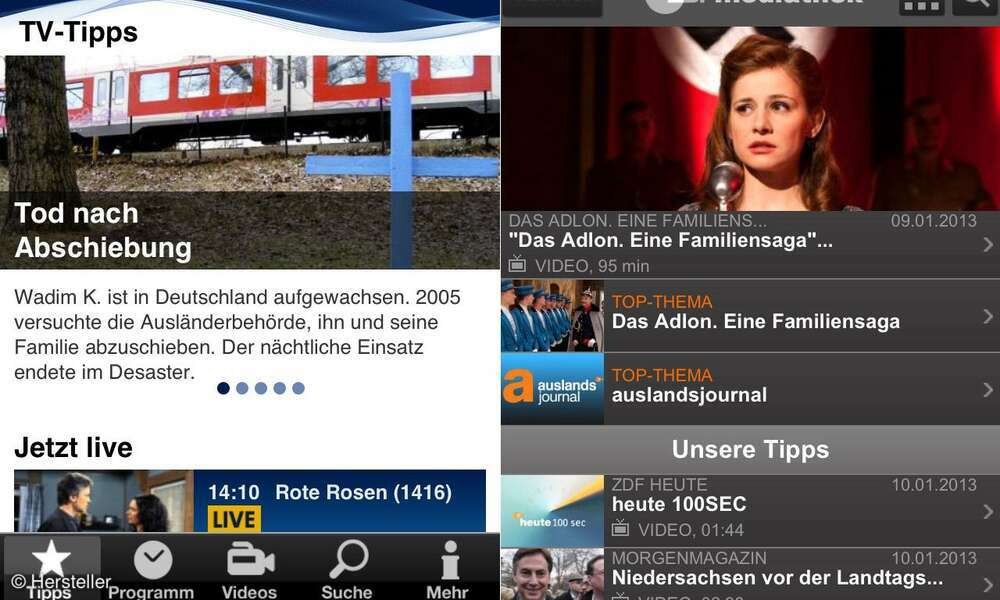 Fernsehen und Videos abspielen auf dem iPad - connect