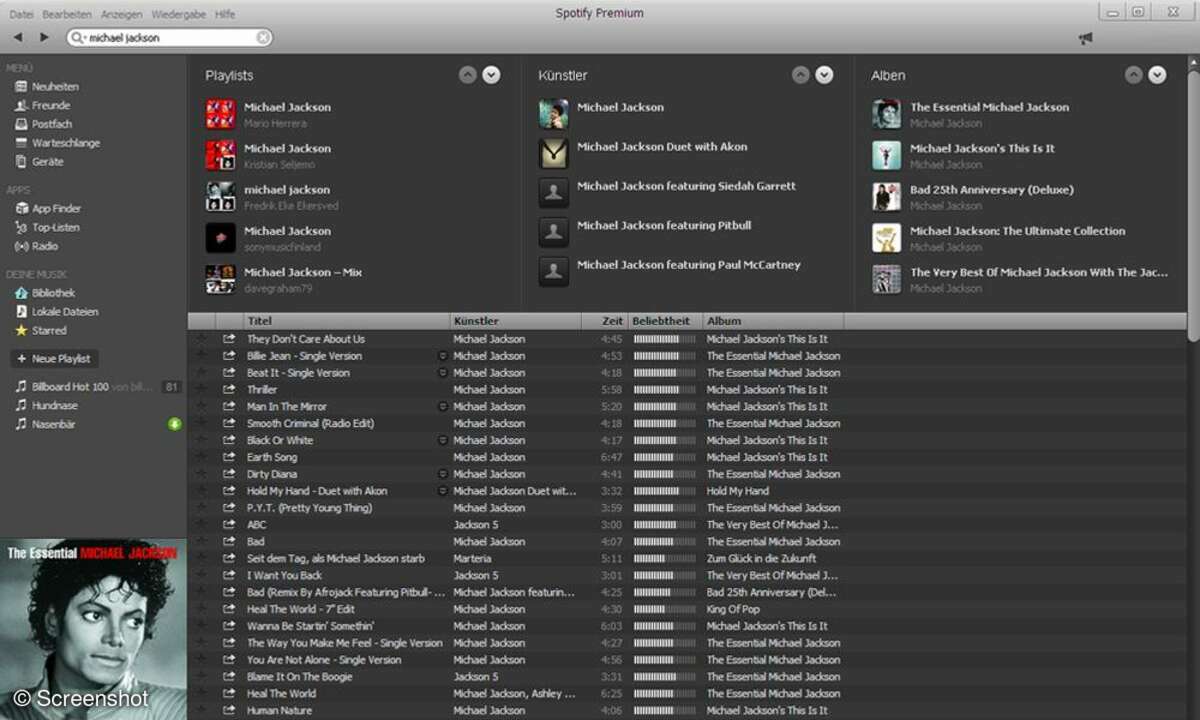 Spotify, Musik-Streaming