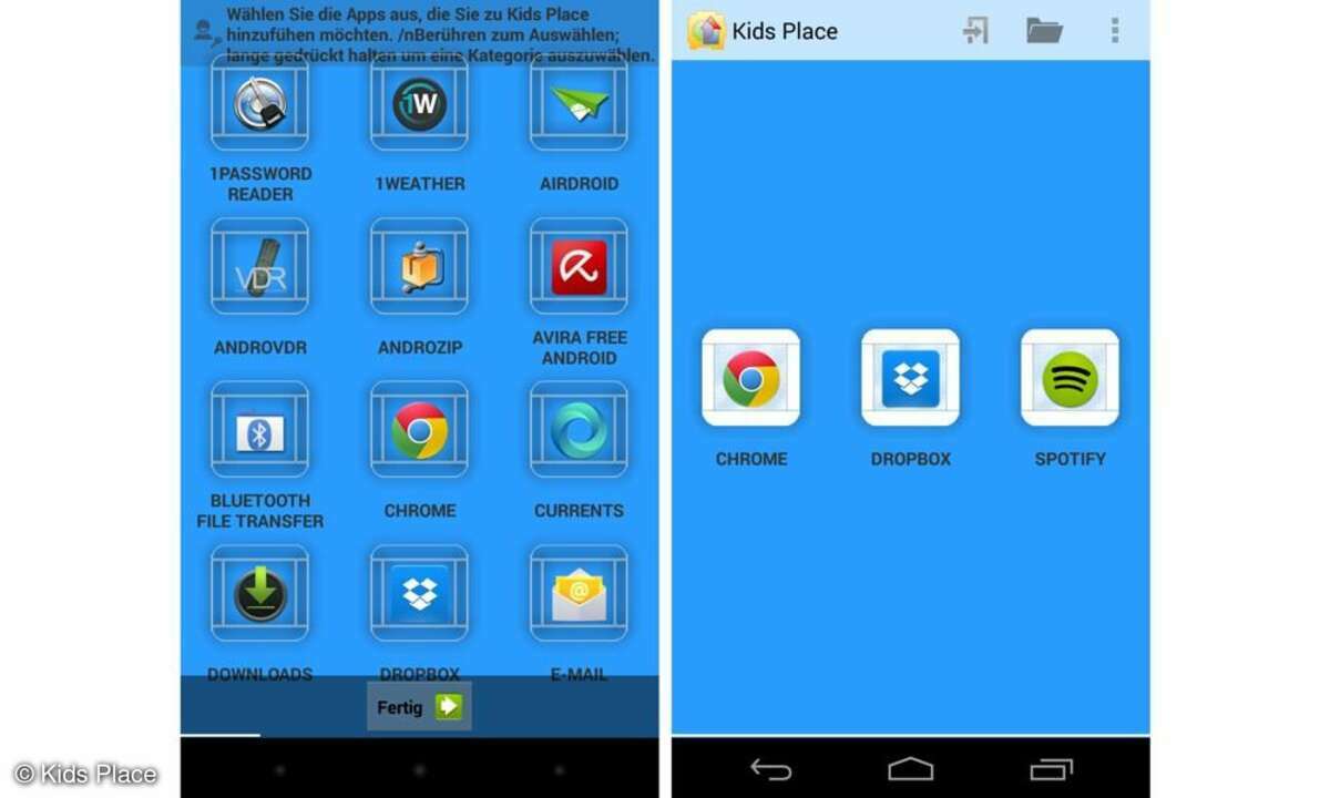 Kids Place mit Kindersicherung
