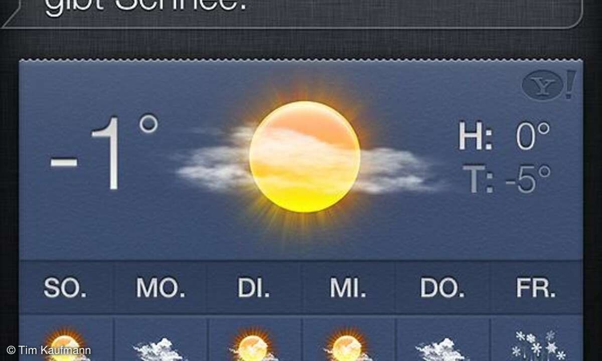 Siri - Wetter