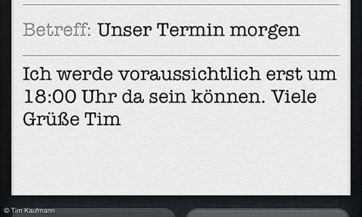 Siri - E-Mail schreiben