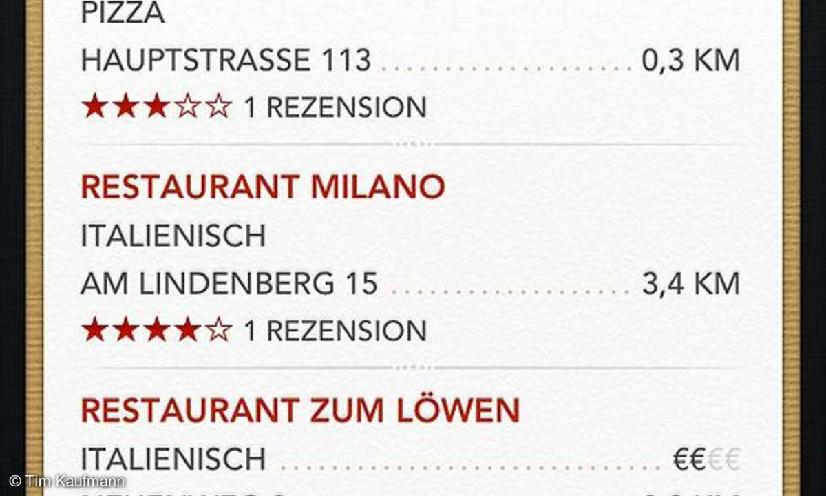 Siri - Essen gehen