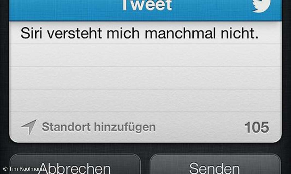 Siri - Facebook und Twitter