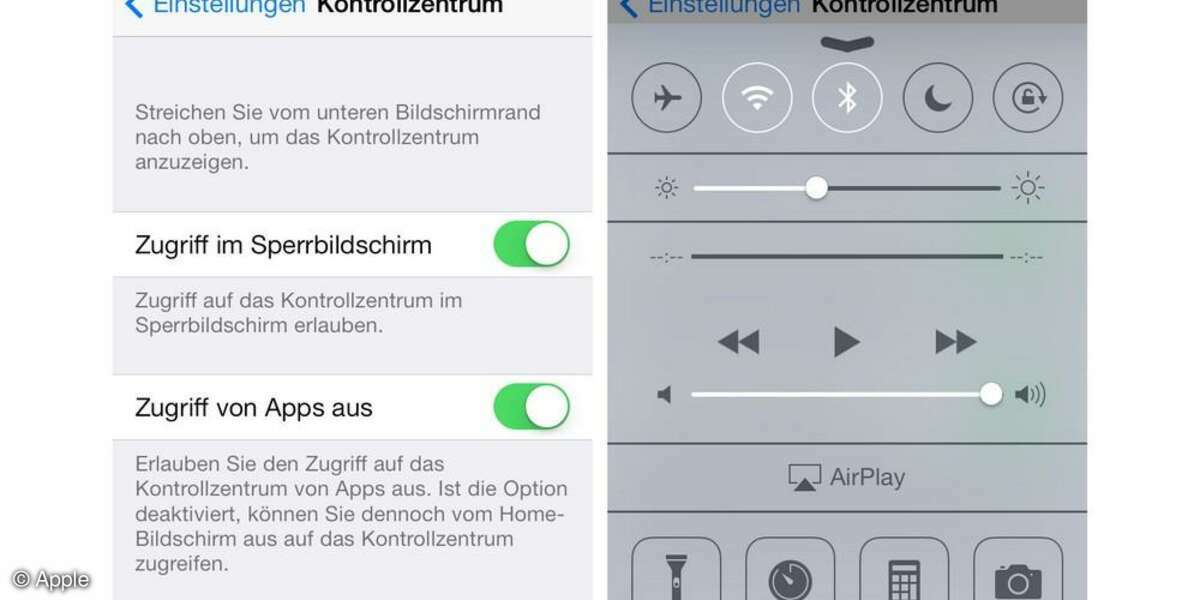 Apple, iOS7, konfigurieren, Screenshot