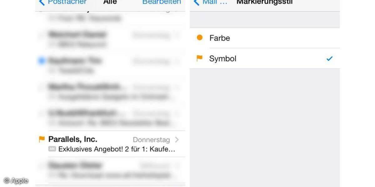 Apple, iOS7, konfigurieren, Screenshot