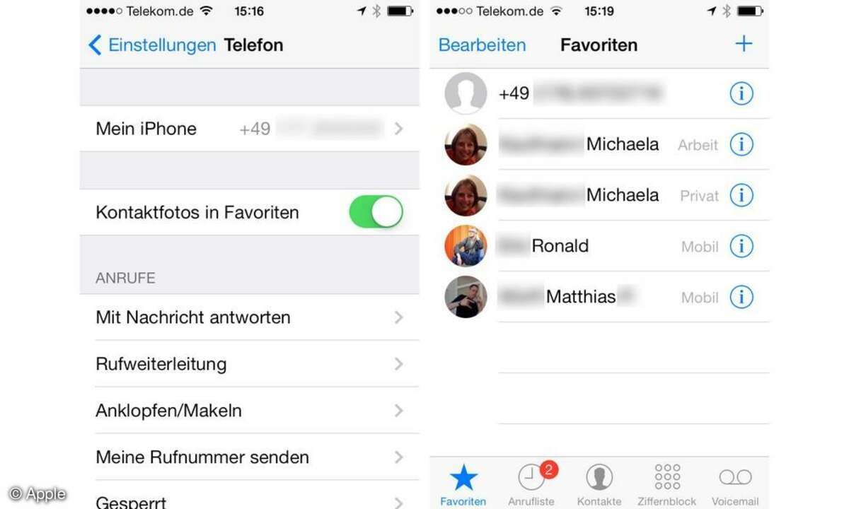 Apple, iOS7, konfigurieren, Screenshot