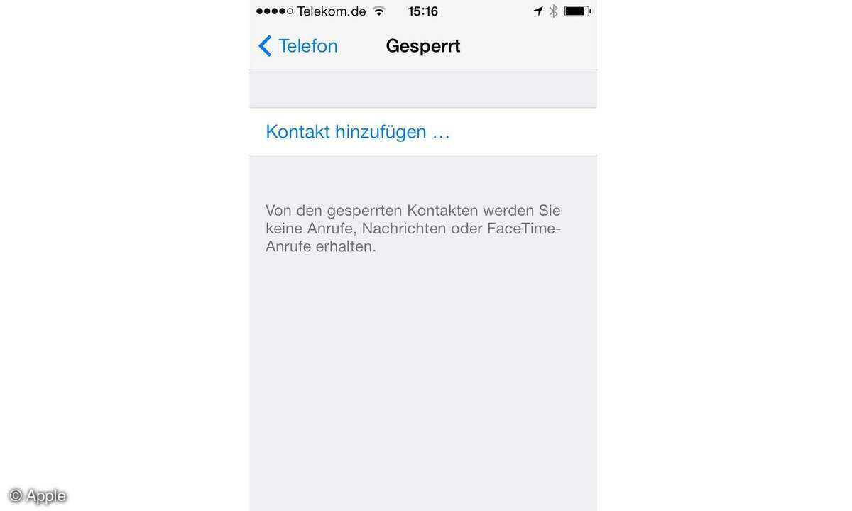 Apple, iOS7, konfigurieren, Screenshot