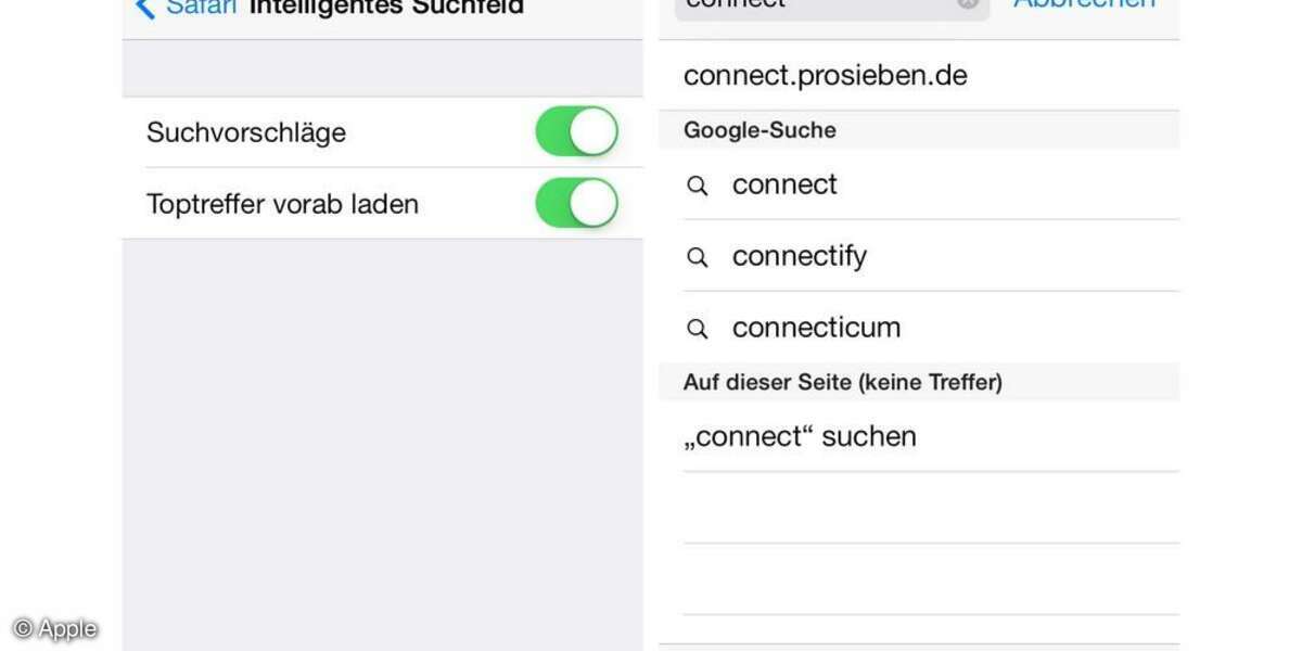 Apple, iOS7, konfigurieren, Screenshot