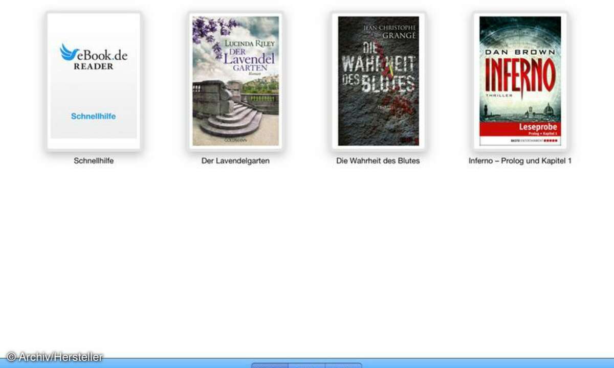 Bibliothek iPad App von eBook.de