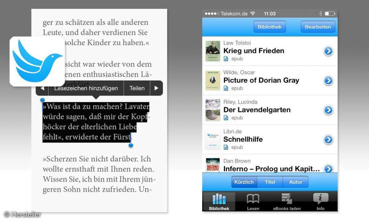 Smartphone,iPhone,E-Reader,Apps,eBook.de