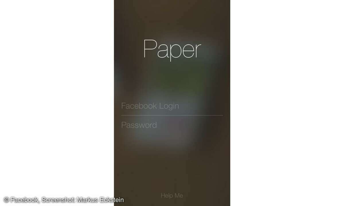 Facebook Paper, Screenshot