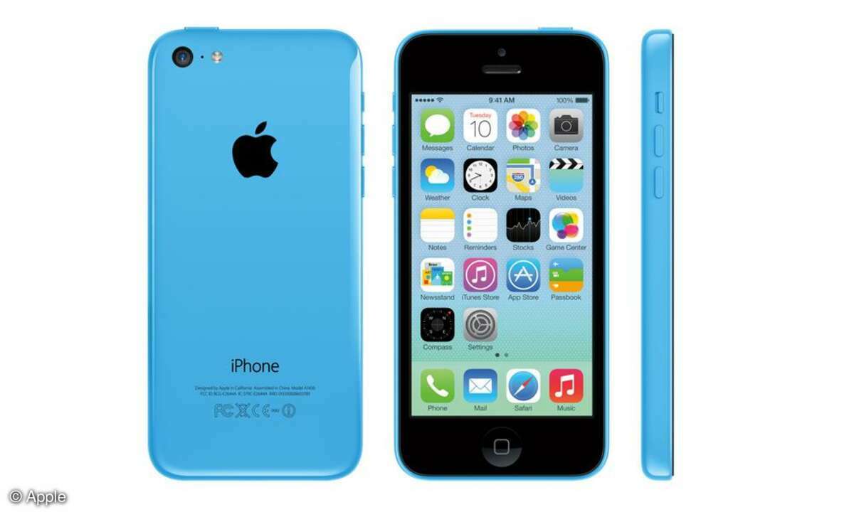 Das iPhone 5C in blau.
