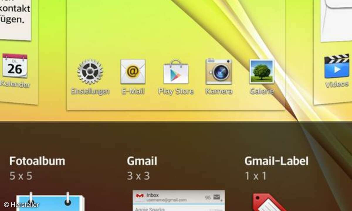 Android 4, Screenshot