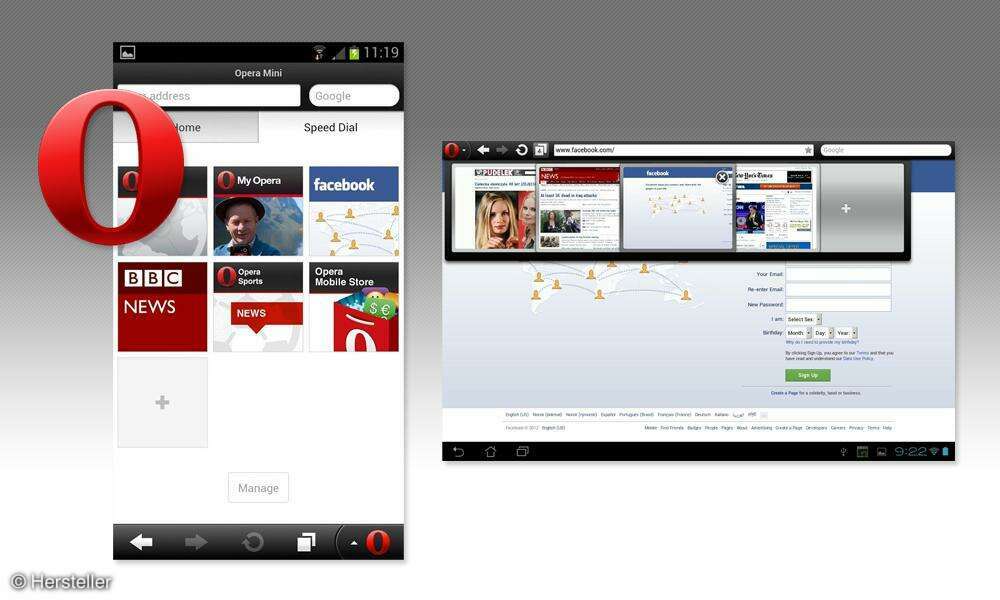 Opera mini web Browser für Android & iOS im Test - connect