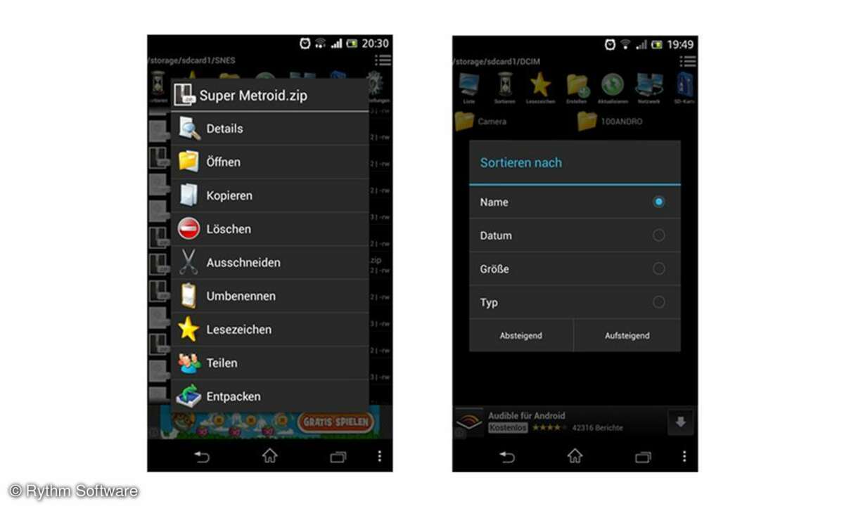 Dateimanager-App File Manager von Rythm Software Screenshot