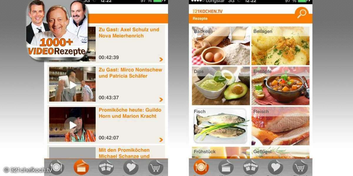 321chefkoch.tv, Logo, Koch-Apps