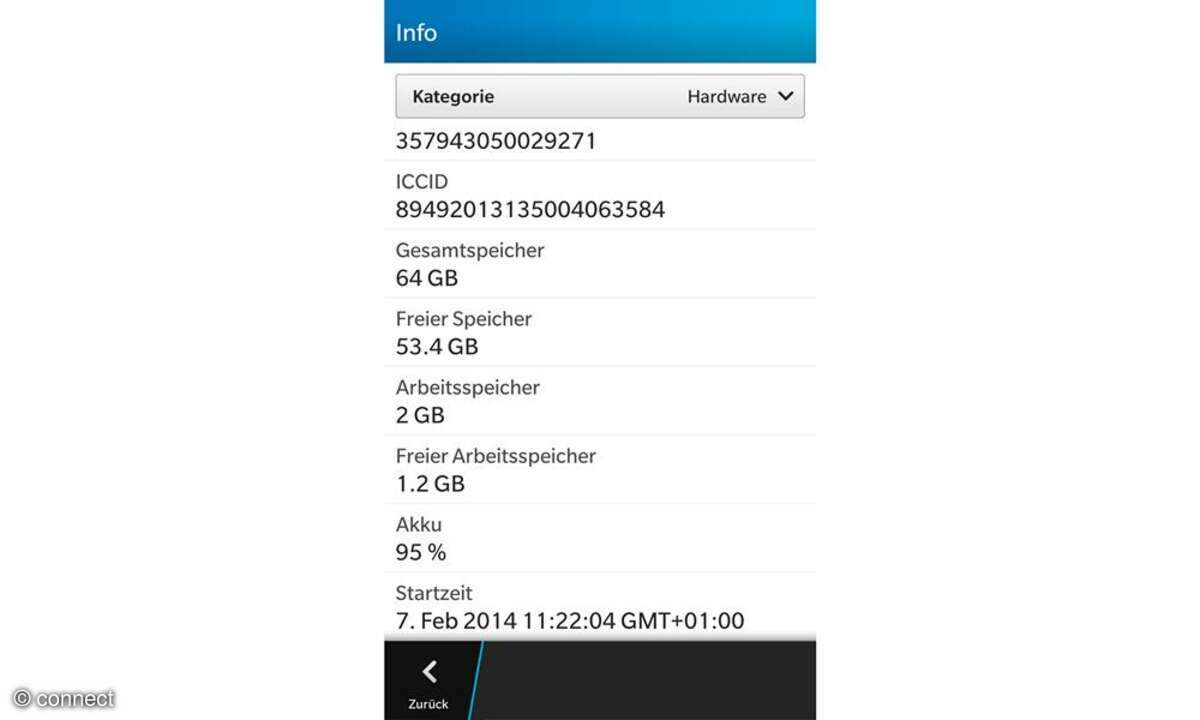 Blackberry Porsche Design P'9982, Screenshot
