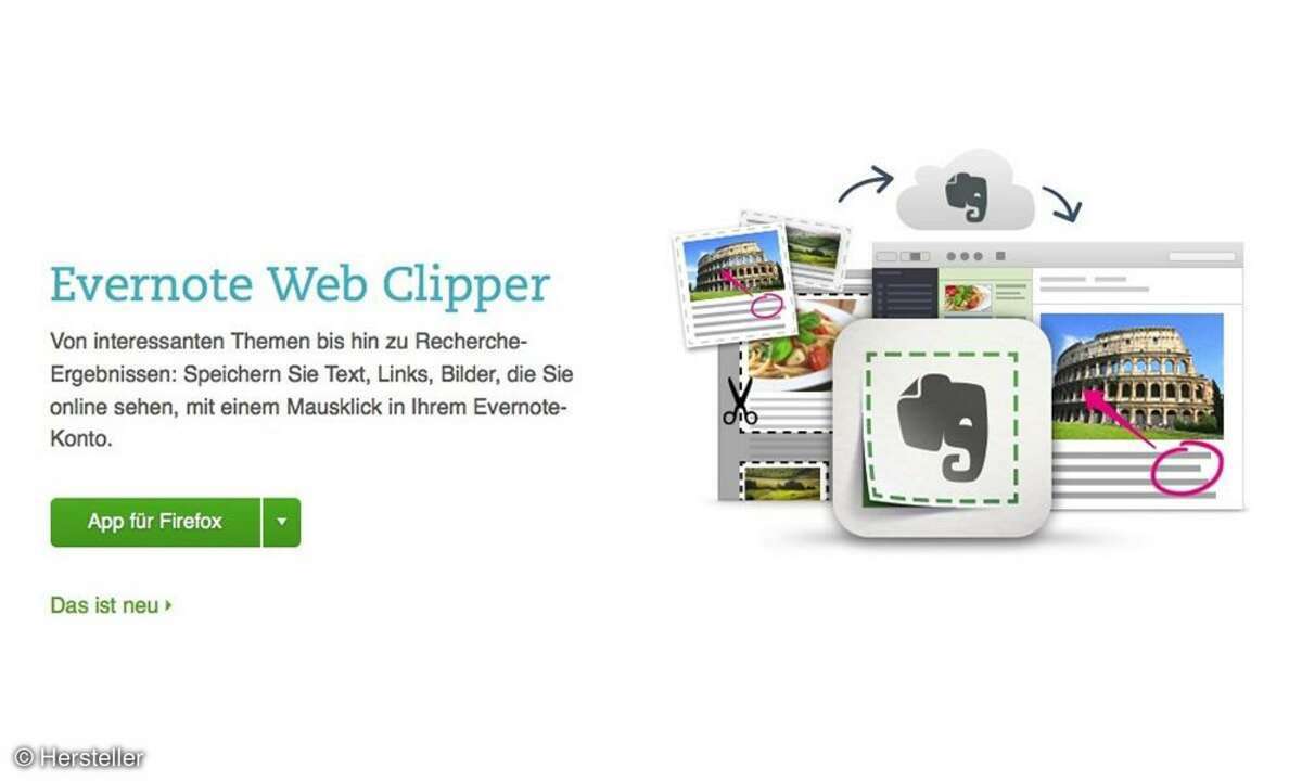 Evernote Web-Lesezeichen