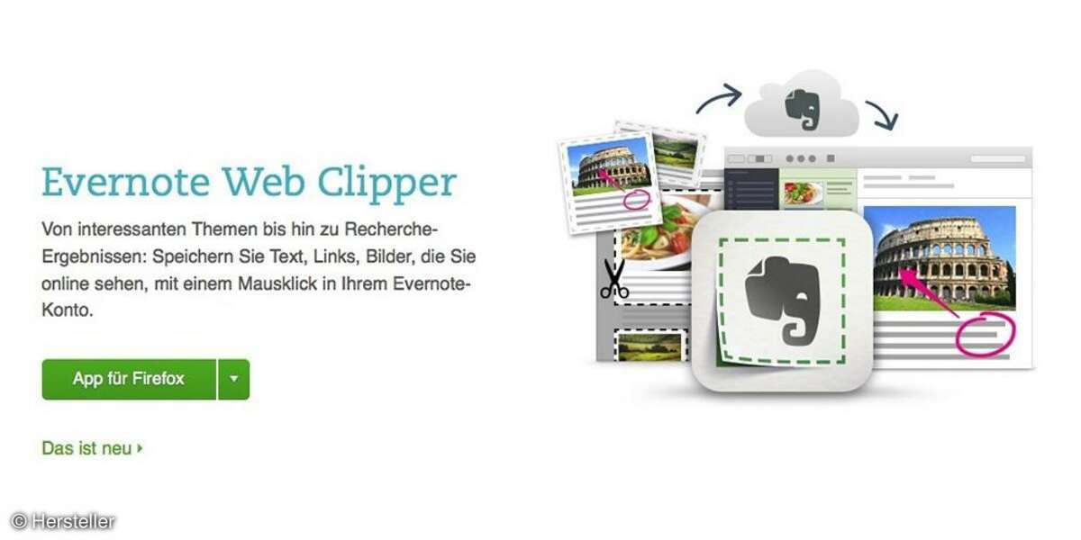 Evernote Web-Lesezeichen